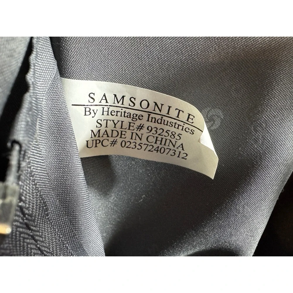 Samsonite Rolling Laptop Briefcase Black Wheeled Business Bag Carry On‎ Tote